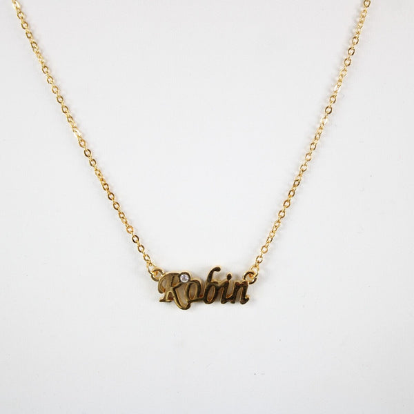 ROBIN NEW Goldtone Rhinestone Accent 14.5" w 4.5" Multi Ring Ext Necklace