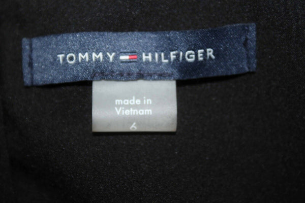 Tommy Hilfiger NEW $139 Sz 4 Black Silver Lined Lace Nylon Blend Dress
