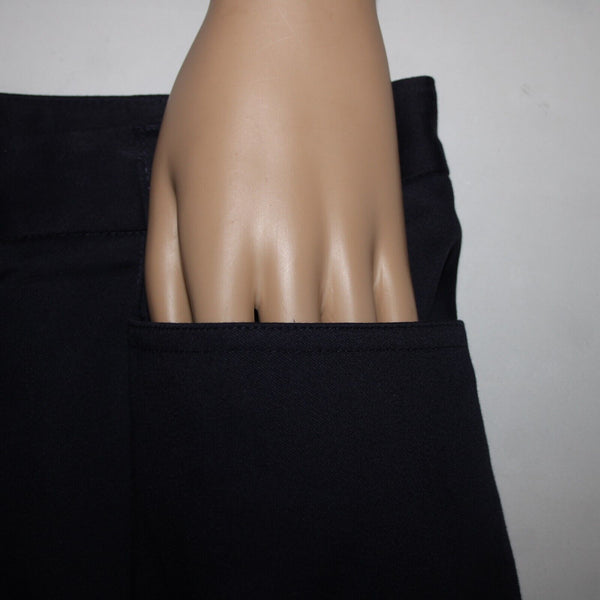 Salon Z Real Clothes NEW $98 Kimberly Sz 16 x 30 Navy Blue Pockets Cotton Pant