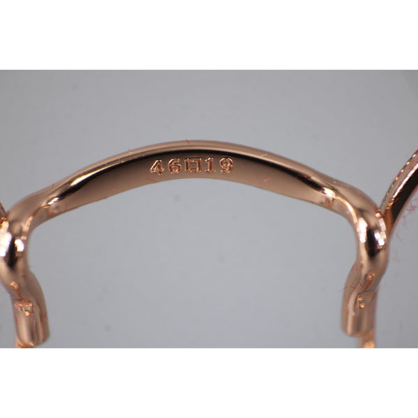 Ray Ban Frames RB 9572V 4087 46 19 130 Goldtone W/ Case Frames