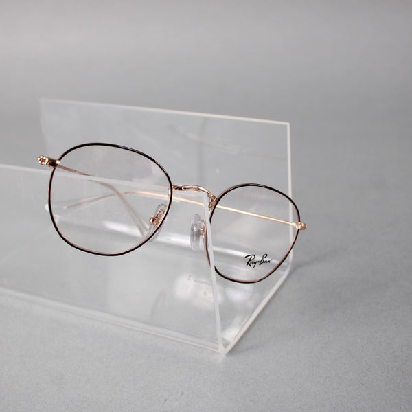 Ray Ban Frames RB 9572V 4087 46 19 130 Goldtone W/ Case Frames
