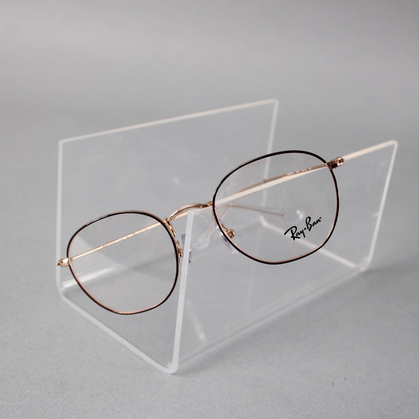Ray Ban Frames RB 9572V 4087 46 19 130 Goldtone W/ Case Frames