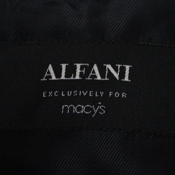 Alfani $250 Sz 40R Black Micro Texture 3 Button 100% Polyester Blazer Jacket