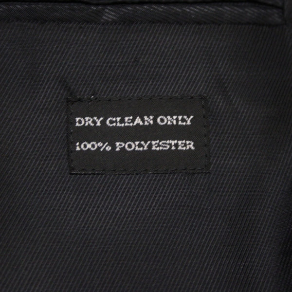 Alfani $250 Sz 40R Black Micro Texture 3 Button 100% Polyester Blazer Jacket
