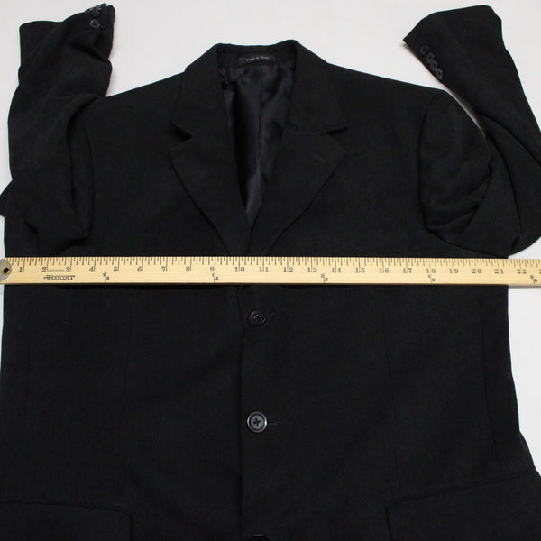 Alfani $250 Sz 40R Black Micro Texture 3 Button 100% Polyester Blazer Jacket