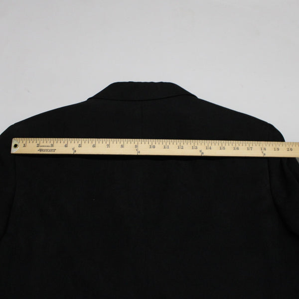 Alfani $250 Sz 40R Black Micro Texture 3 Button 100% Polyester Blazer Jacket