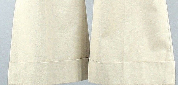Chaiken NEW $216 Sz 10 x 21 Tan Cotton Bld Cuff Cropped Bootleg Trouser Pant
