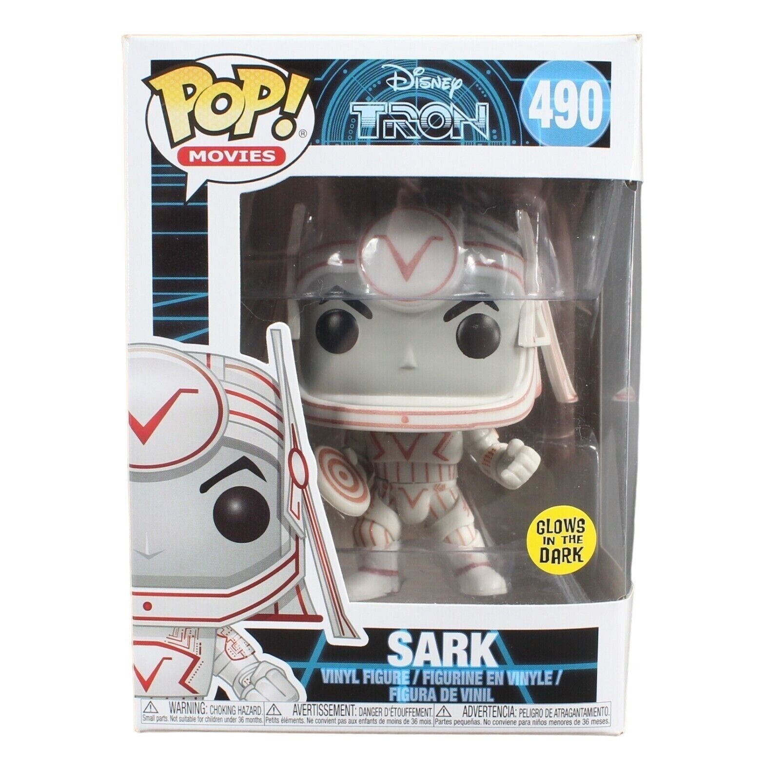Funko POP Movies Tron # 490 Sark Glows In The Dark Vinyl Figure