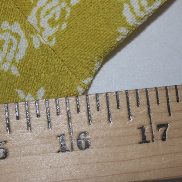 Lapis Dress Sz S Yellow White Floral Buttons Ruffles Hi Lo Polyester Spandex
