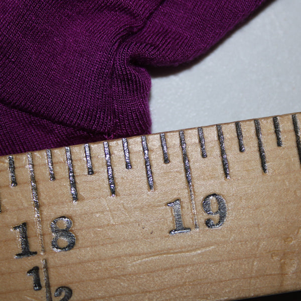 Alfani NEW Sz XL Pure Berry Purple Ruffle Collared Long Sleeve Rayon Spandex Top