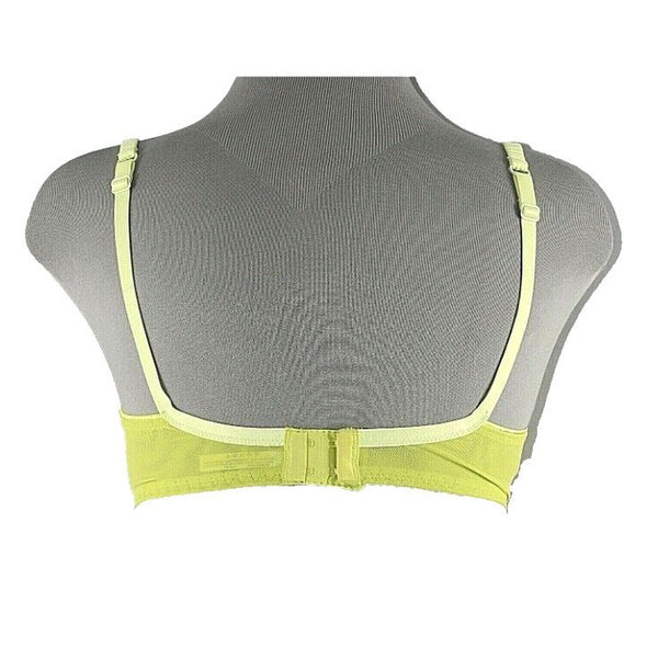 Adore Me Underwire 34D Lime Green Polyamide Elastane Push Up Bra