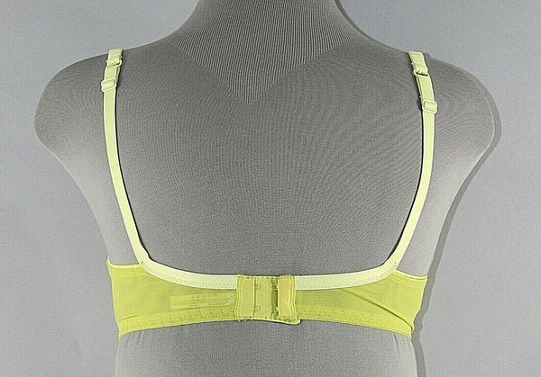 Adore Me Underwire 34D Lime Green Polyamide Elastane Push Up Bra