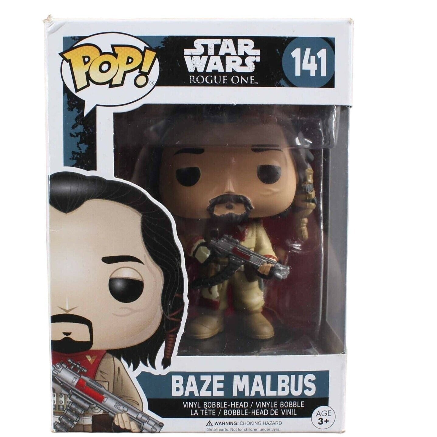 Funko POP Star Wars Rogue One #141 Baze Malbus Vinyl Bobble Head Collectible