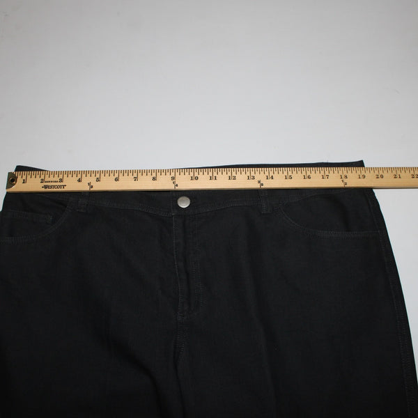 Lafayette Jeans NEW $248 Classic Sz 16 x 33 Black Denim Pockets Cotton Poly Jean