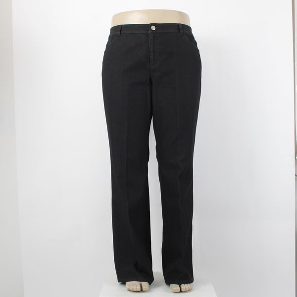 Lafayette Jeans NEW $248 Classic Sz 16 x 33 Black Denim Pockets Cotton Poly Jean