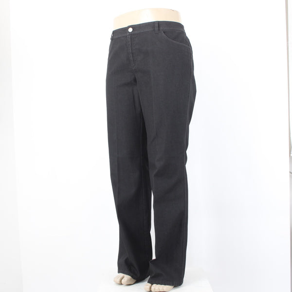 Lafayette Jeans NEW $248 Classic Sz 16 x 33 Black Denim Pockets Cotton Poly Jean