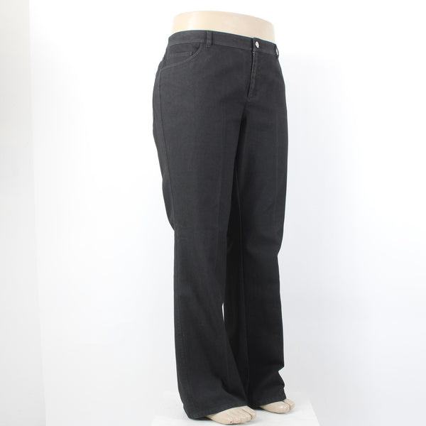 Lafayette Jeans NEW $248 Classic Sz 16 x 33 Black Denim Pockets Cotton Poly Jean