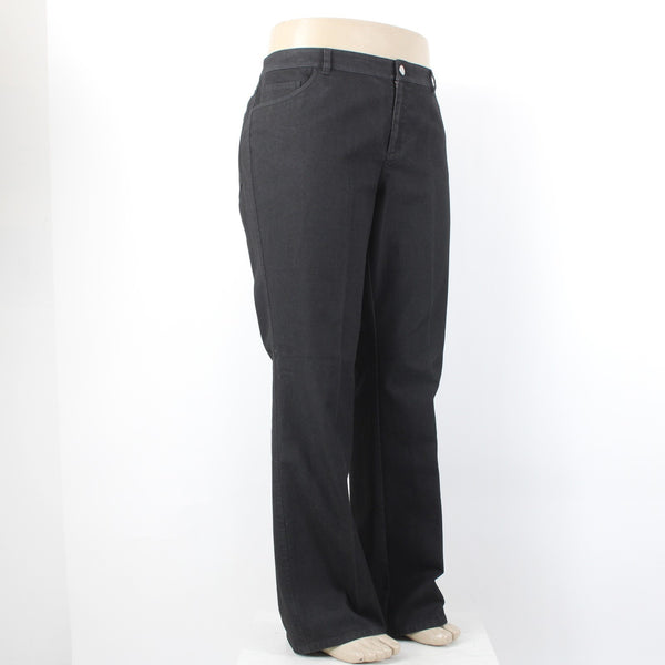 Lafayette Jeans NEW $248 Classic Sz 16 x 33 Black Denim Pockets Cotton Poly Jean