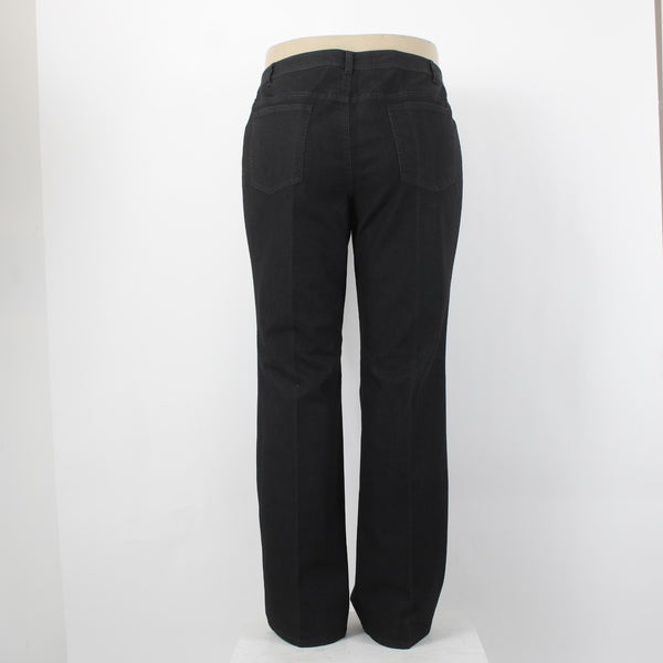 Lafayette Jeans NEW $248 Classic Sz 16 x 33 Black Denim Pockets Cotton Poly Jean