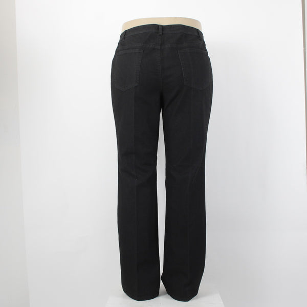 Lafayette Jeans NEW $248 Classic Sz 16 x 33 Black Denim Pockets Cotton Poly Jean