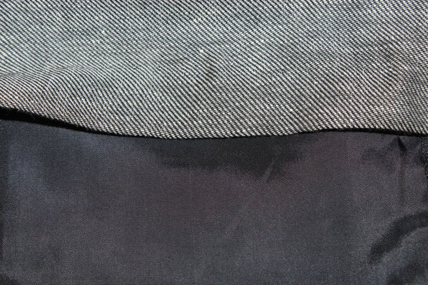 Kenar Sz 8 Gray Straight Linen Polyester Viscose Lined Pencil Skirt