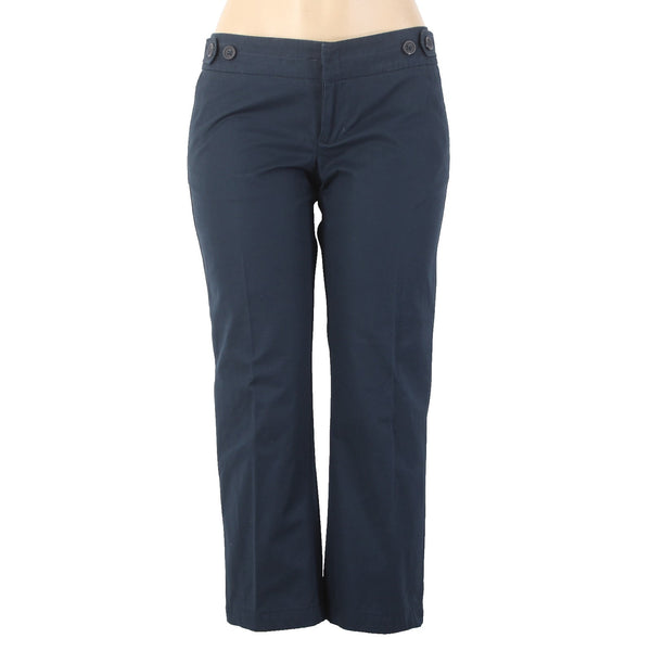 Banana Republic Capri Pant NEW $40 Martin Fit Sz 6 x 24 Navy Blue 100% Cotton