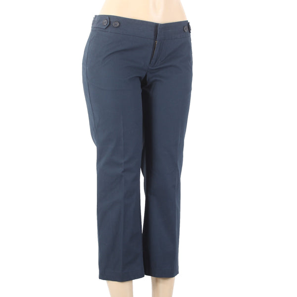 Banana Republic Capri Pant NEW $40 Martin Fit Sz 6 x 24 Navy Blue 100% Cotton