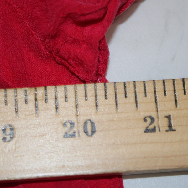 Johnny Was Sz L Magenta Pink Tan Ivory 3/4 Slv Embroidered Button Frnt Rayon Top
