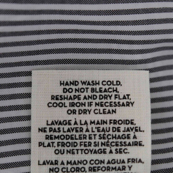J Brand NEW $245 Sz XS Gray White Stripe Button Up Slits Lyocell Blend Top