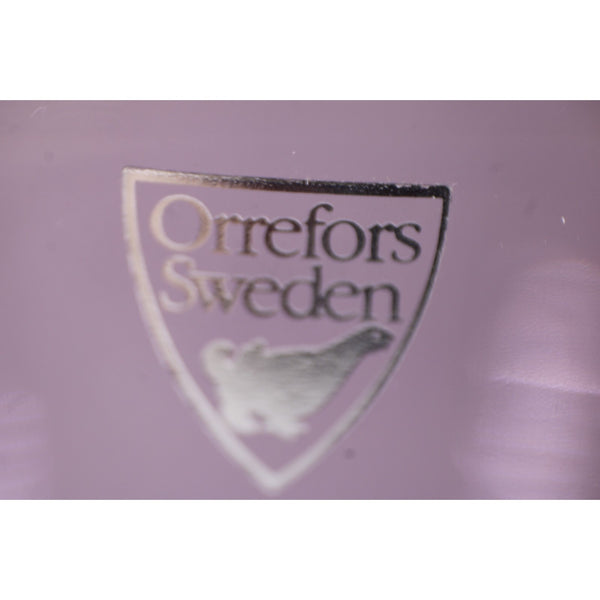 Orrenfors Sweden Crystal Bowl Pastillo Purple High Quality Crystal 3" Cup Bowl