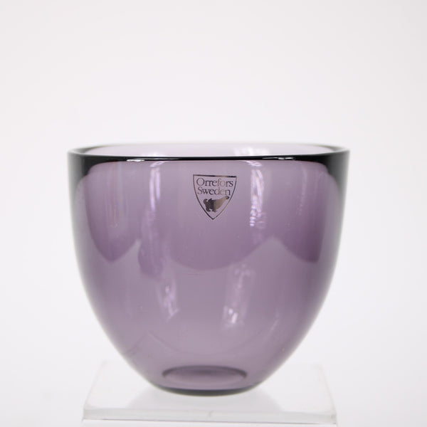 Orrenfors Sweden Crystal Bowl Pastillo Purple High Quality Crystal 3" Cup Bowl