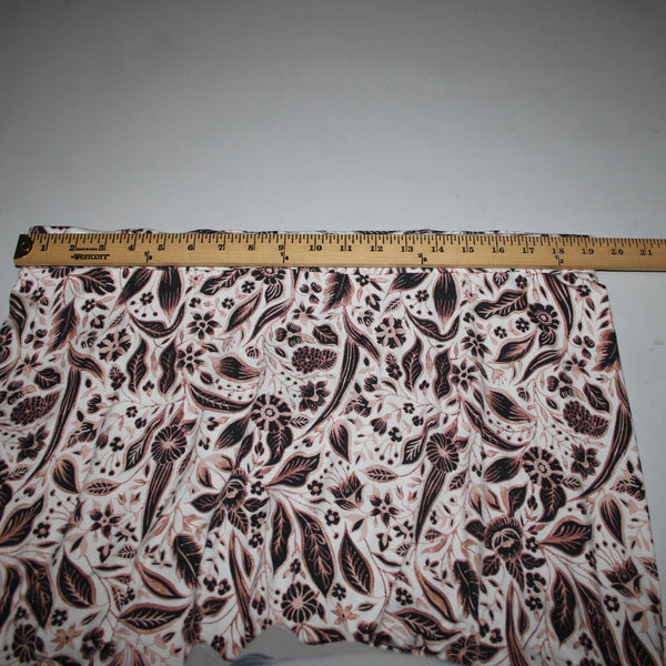 Lane Bryant NEW $70 Sz 18/20 White Black Tan Elastic Waist Rayon Spandex Skirt