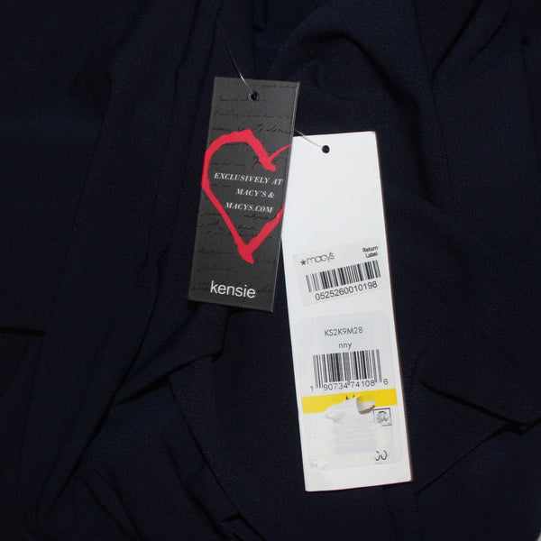 Kensie Dress NEW Sz M Navy Blue Cold Shoulder Turtleneck Poly Spandex Dress