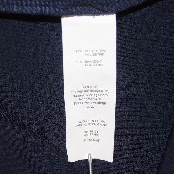 Kensie Dress NEW Sz M Navy Blue Cold Shoulder Turtleneck Poly Spandex Dress