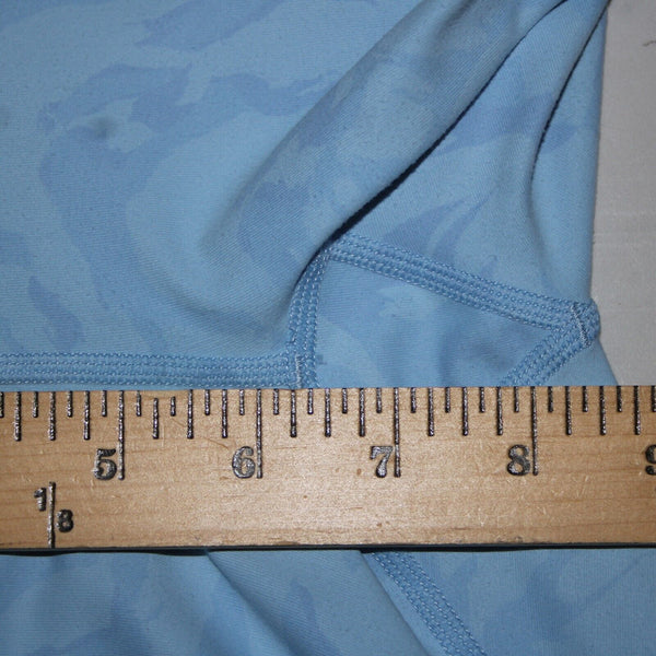 Fabletics NEW $80 Pure Luxe Sz L x 31 Lt Blue Oasis Pocket Polyester AW Pant