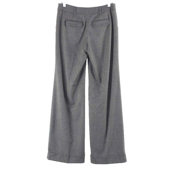 White House BM Sz 4R x 32 Black Gray Legacy Cuff Wide Leg Poly Blend Pant