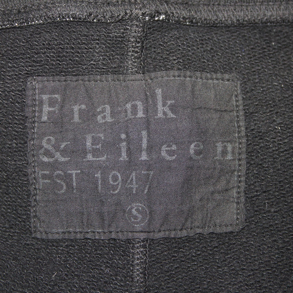 Frank Eileen Pant Sz S x 24 Black Elastic Waist 100% Cotton Ankle Pant