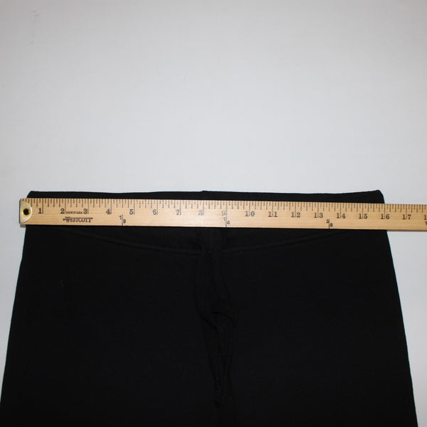 Frank Eileen Pant Sz S x 24 Black Elastic Waist 100% Cotton Ankle Pant