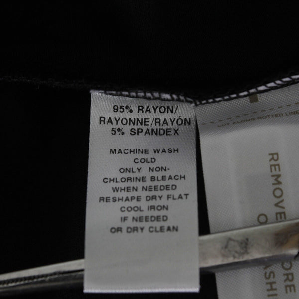 Loft NEW $70 Sz S Black Button Detail A Line Pullover Rayon Spandex Knit Dress