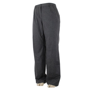 Magaschoni Salon Saks NEW $395 Sz 18W Dark Gray Lavender Thistle Mélange Pant