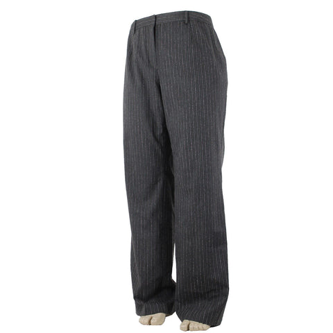 Magaschoni Salon Saks NEW $395 Sz 18W Dark Gray Lavender Thistle Mélange Pant