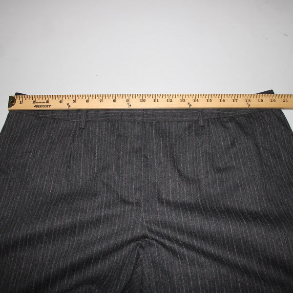 Magaschoni Salon Saks NEW $395 Sz 18W Dark Gray Lavender Thistle Mélange Pant