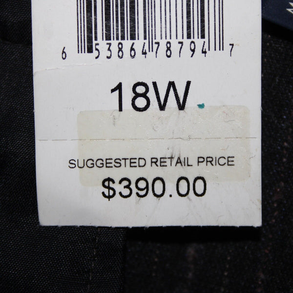 Magaschoni Salon Saks NEW $395 Sz 18W Dark Gray Lavender Thistle Mélange Pant