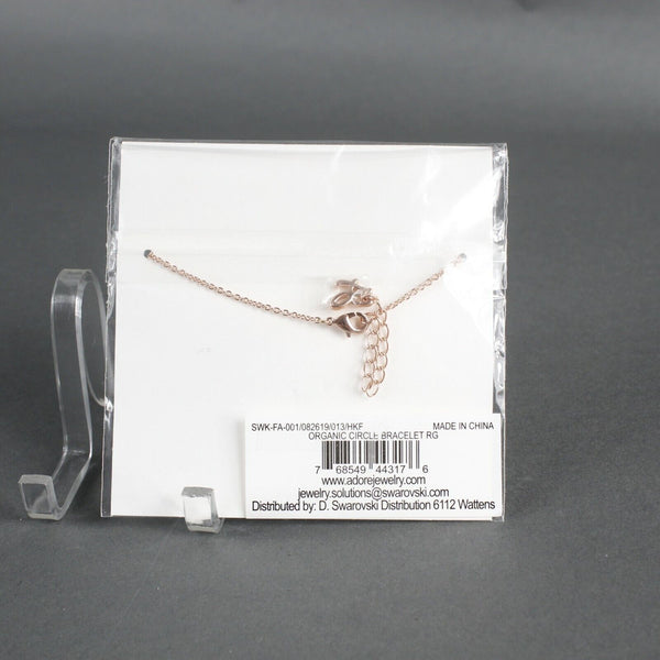 Adore NEW Rose Goldtone Stack Sparkle Swarovski Crystal Organic Circle Bracelet