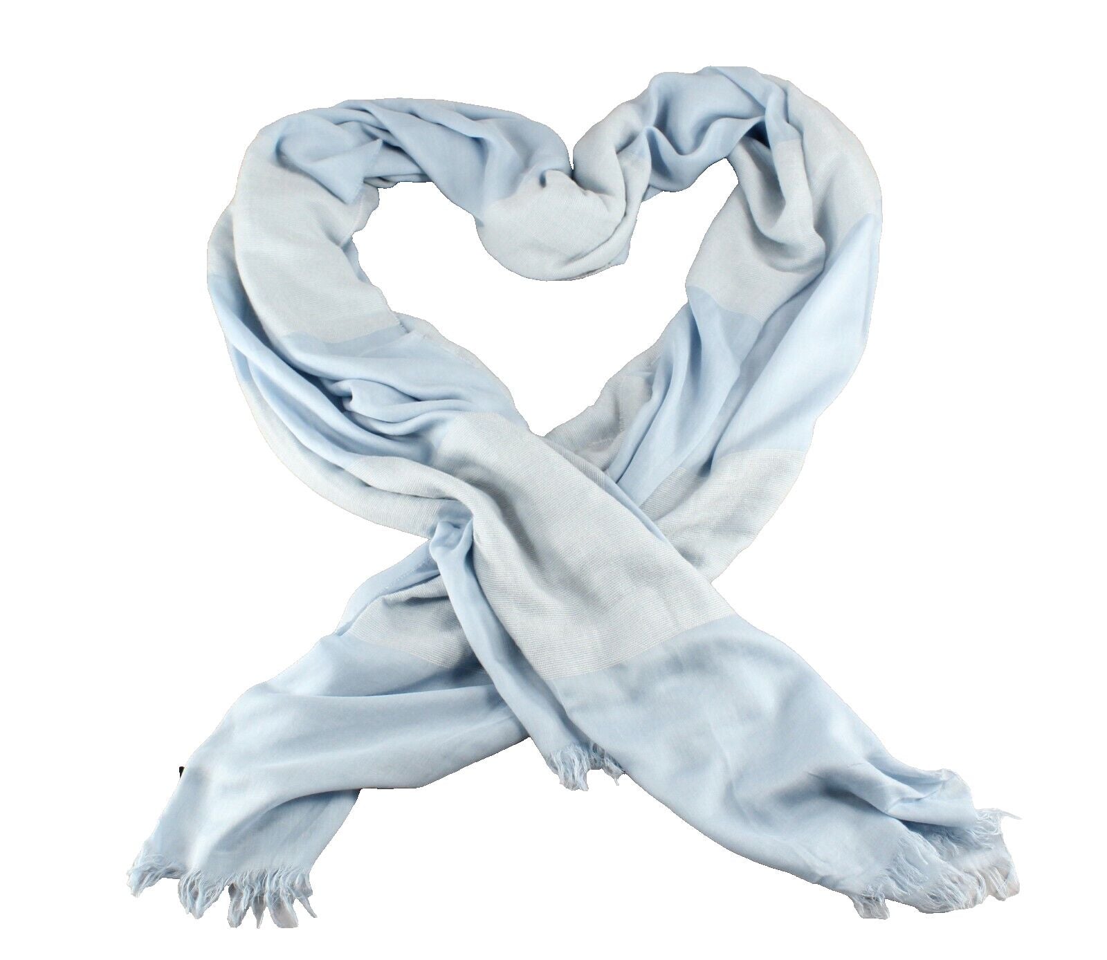 BMV NEW $275 53" x 98" Ice Blue Modal Mohair Nylon Poly Scarf