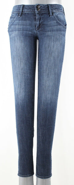 Hudson Sz 27 X 30 Blue Denim Skinny Cotton Blend Jeans
