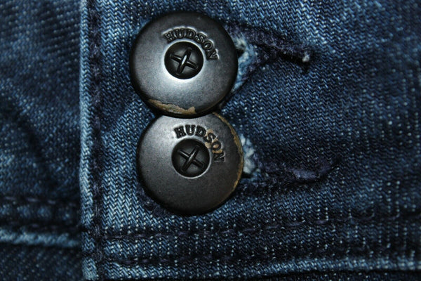 Hudson Sz 27 X 30 Blue Denim Skinny Cotton Blend Jeans