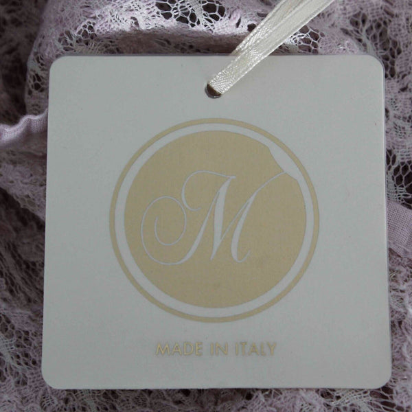 M NEW $100 Sz M Pink Ivory Lace Textured Round Bottom Pullover Woven Top