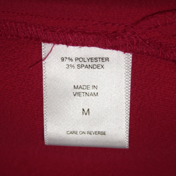 7th Avenue Top NEW $50 Sz M Magenta Pink Bell Sleeve V Neck Poly Spandex Top