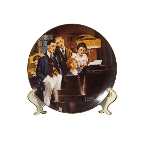 Edwin M Knowles 1854 Close Harmony By Norman Rockwell #17625H Plate